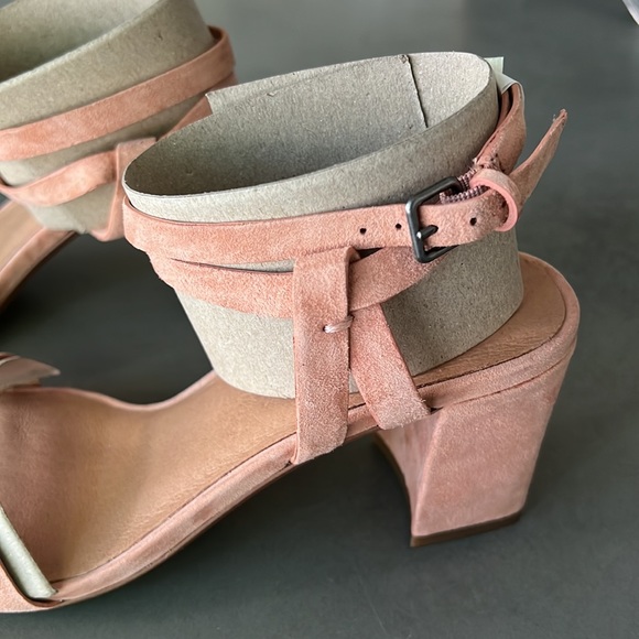 Madewell Loli Ankle-Strap Suede Heeled Sandals in Ground Clay Women’s size 6.5 - Picture 7 of 12